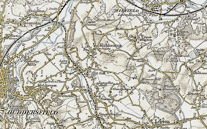 Old map of Hill Side in 1903