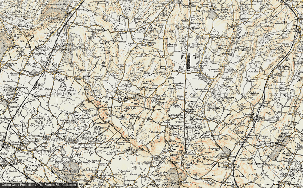Old Map of Hill Street, 1898-1899 in 1898-1899