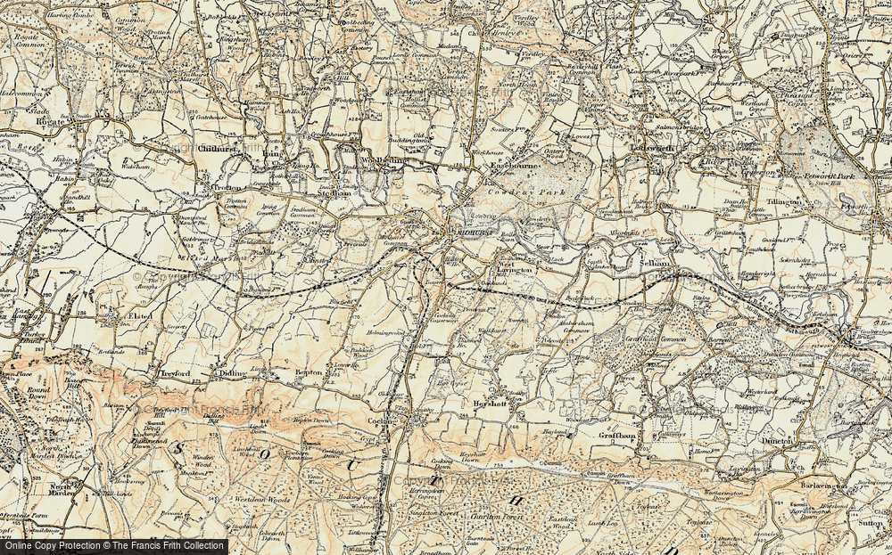 Old Map of Hill Top, 1897-1900 in 1897-1900