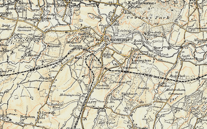 Old map of Hill Top in 1897-1900