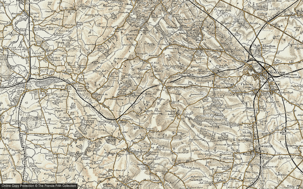 Old Map of Hill Top, 1901-1902 in 1901-1902