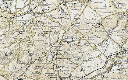 Old map of Hill Top in 1901-1904