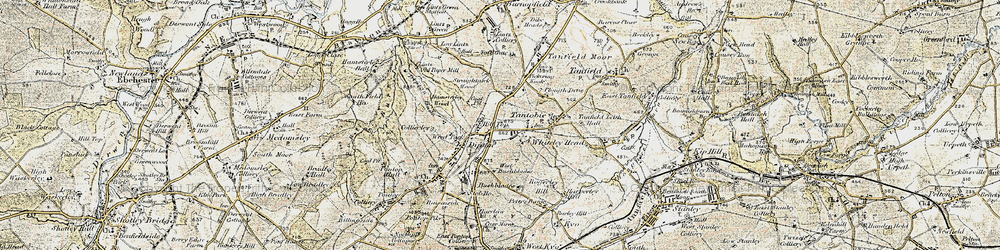 Old map of Hill Top in 1901-1904