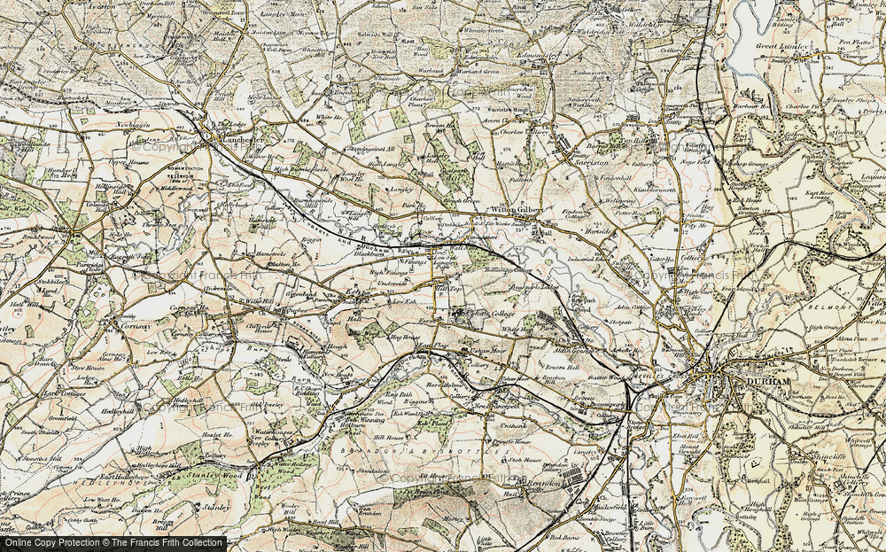 Old Map of Hill Top, 1901-1904 in 1901-1904