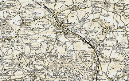 Old map of Hill Top in 1902-1903