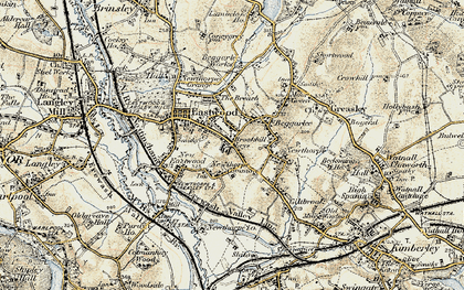 Old map of Hill Top in 1902