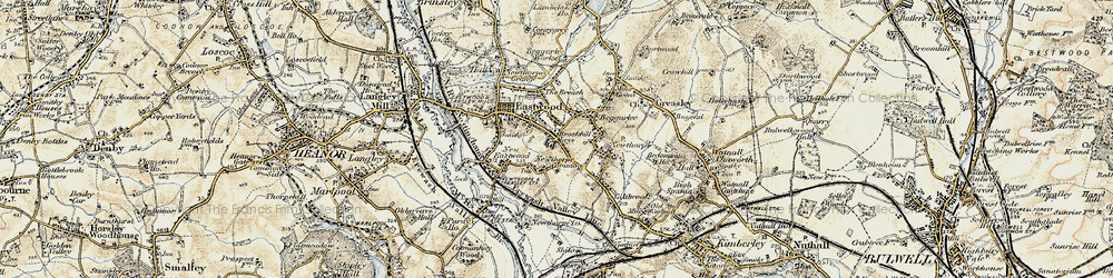 Old map of Hill Top in 1902