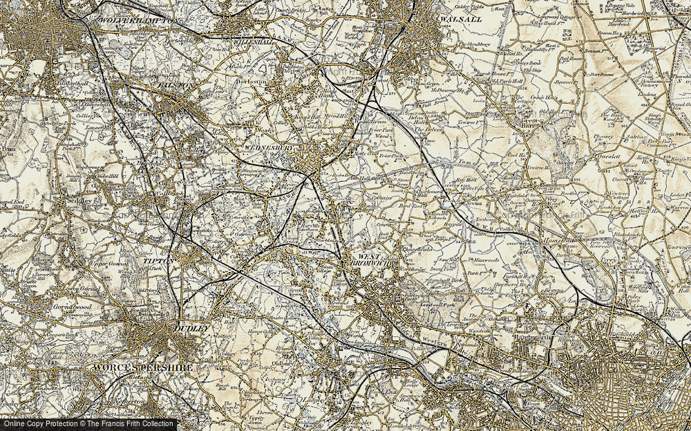 Old Map of Hill Top, 1902 in 1902