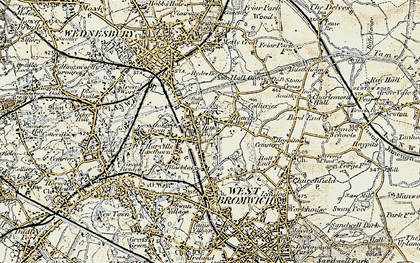 Old map of Hill Top in 1902