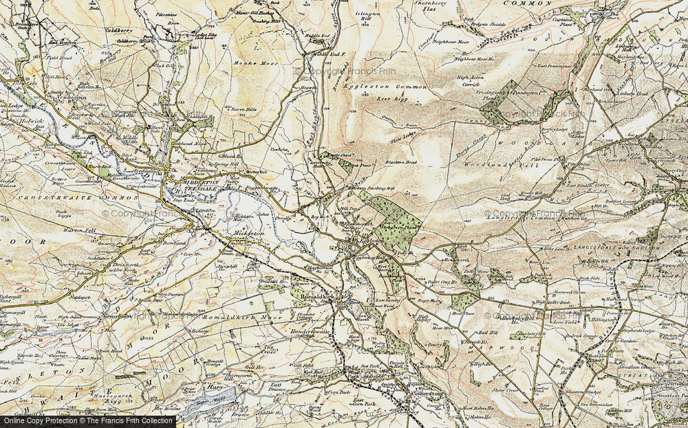Old Map of Hill Top, 1903-1904 in 1903-1904