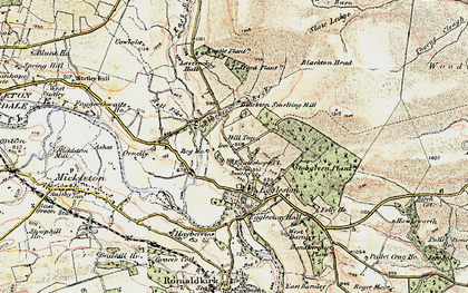 Old map of Blackton Beck in 1903-1904