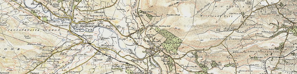 Old map of Blackton Head in 1903-1904