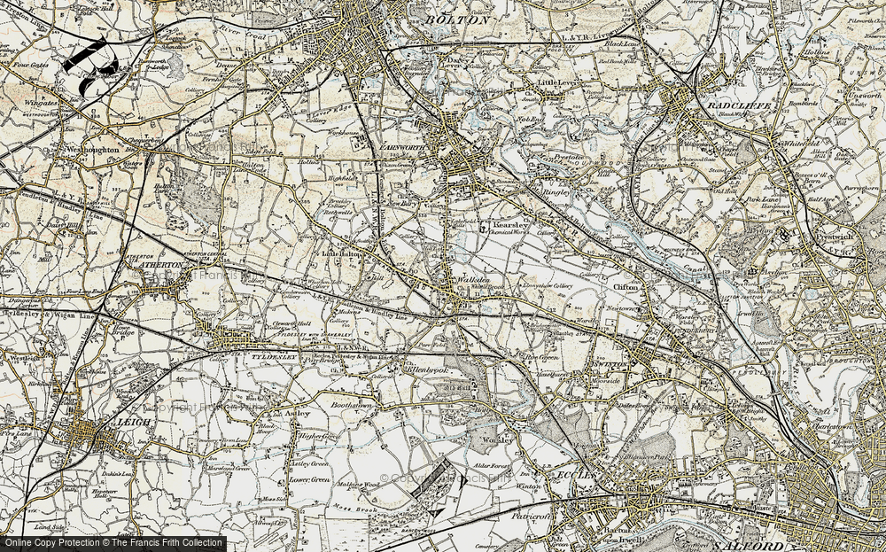 Old Map of Hill Top, 1903 in 1903