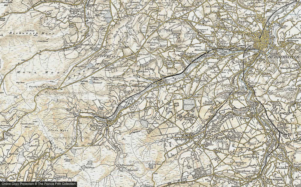 Old Map of Hill Top, 1903 in 1903