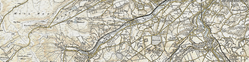 Old map of Hill Top in 1903