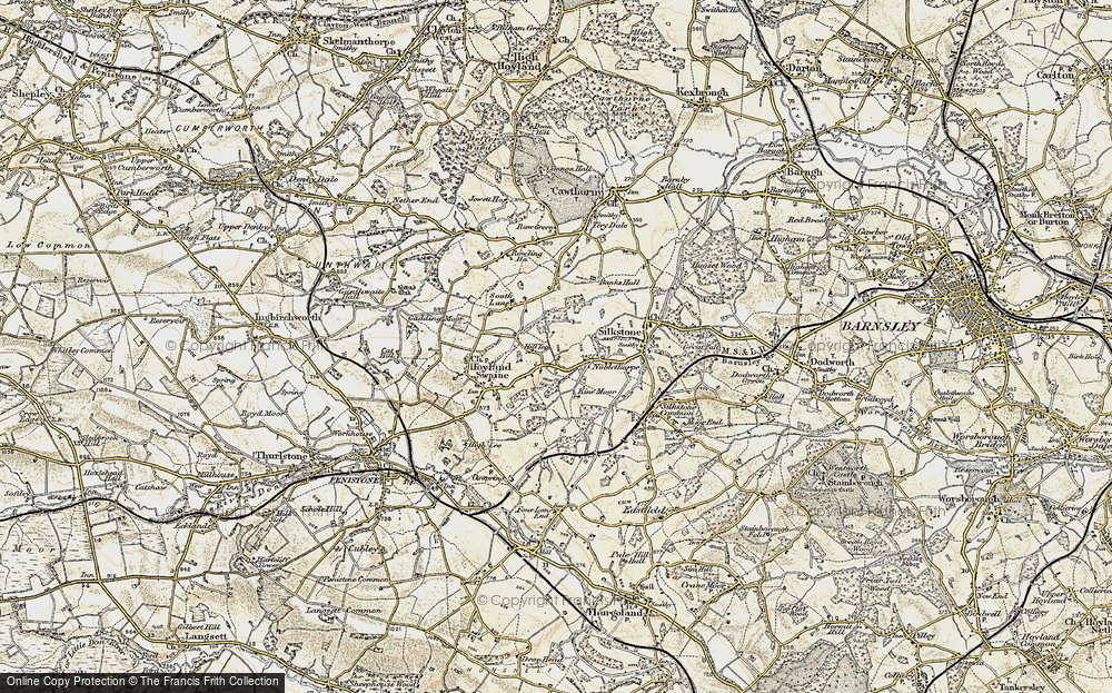 Old Map of Hill Top, 1903 in 1903