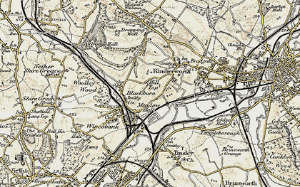 Old map of Hill Top in 1903