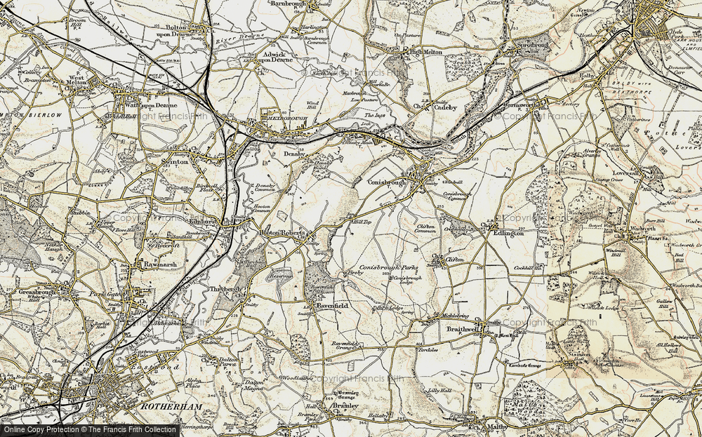 Old Map of Hill Top, 1903 in 1903