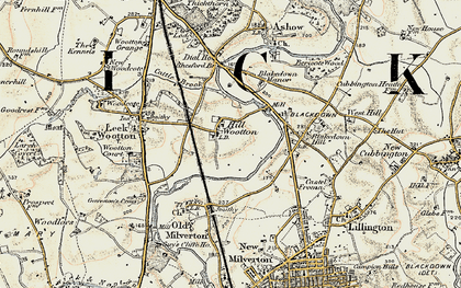Old map of Hill Wootton in 1901-1902