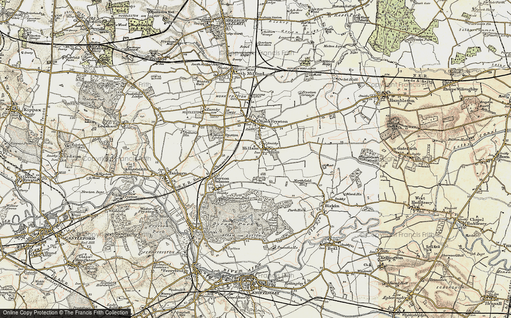 Old Map of Hillam, 1903 in 1903