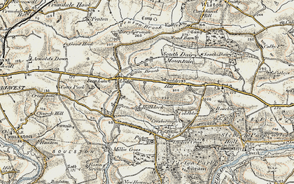 Old map of Hillblock in 1901-1912
