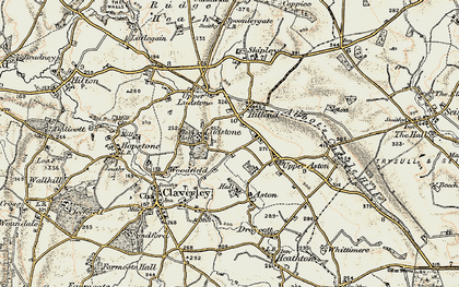 Old map of Hillend in 1902