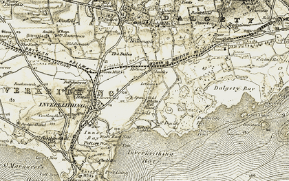 Old map of Letham in 1903-1906