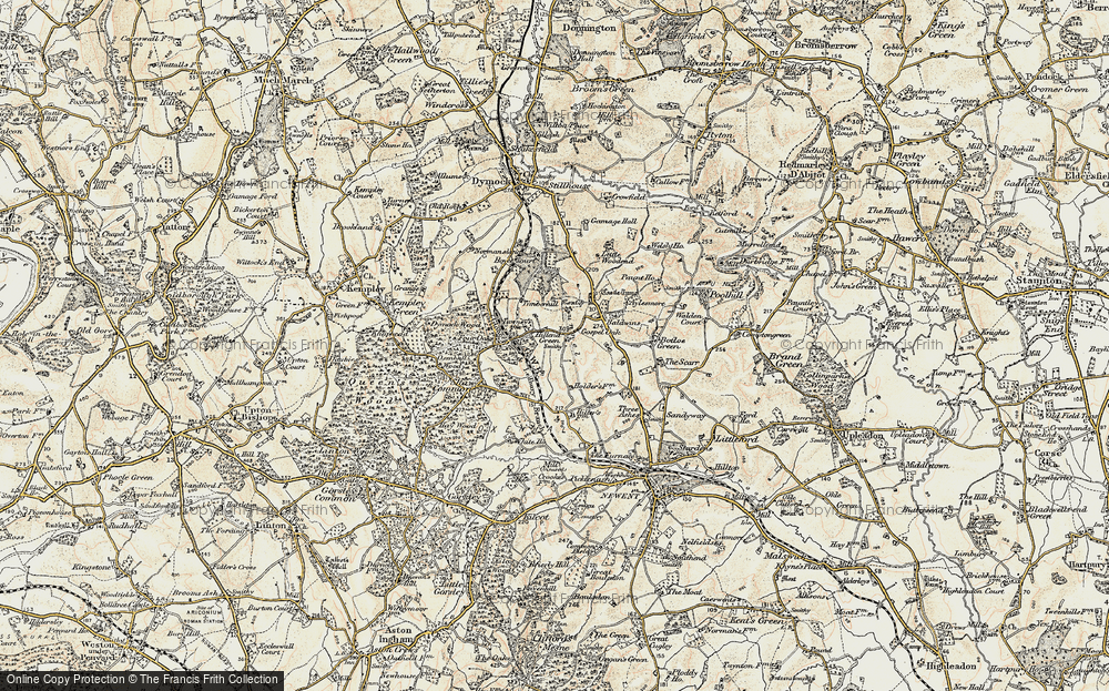 Old Map of Hillend Green, 1899-1900 in 1899-1900