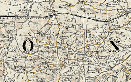 Old map of West Wotton in 1899-1900