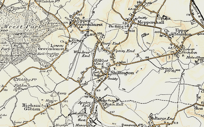 Old map of Hillfoot End in 1898-1901