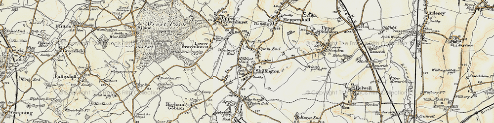 Old map of Hillfoot End in 1898-1901