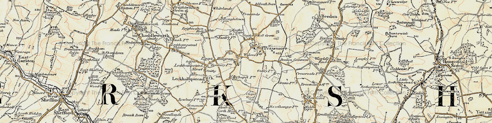 Old map of Hillgreen in 1897-1900