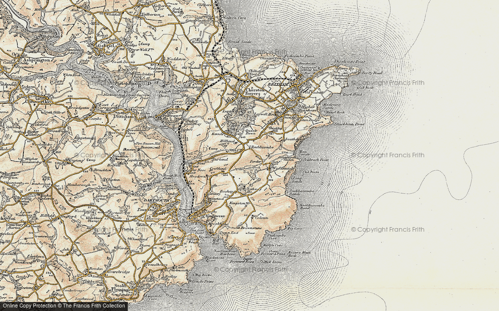 Old Map of Hillhead, 1899 in 1899