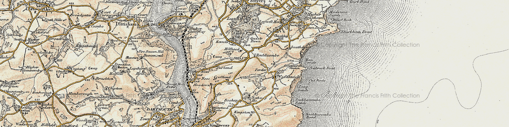Old map of Boohay in 1899