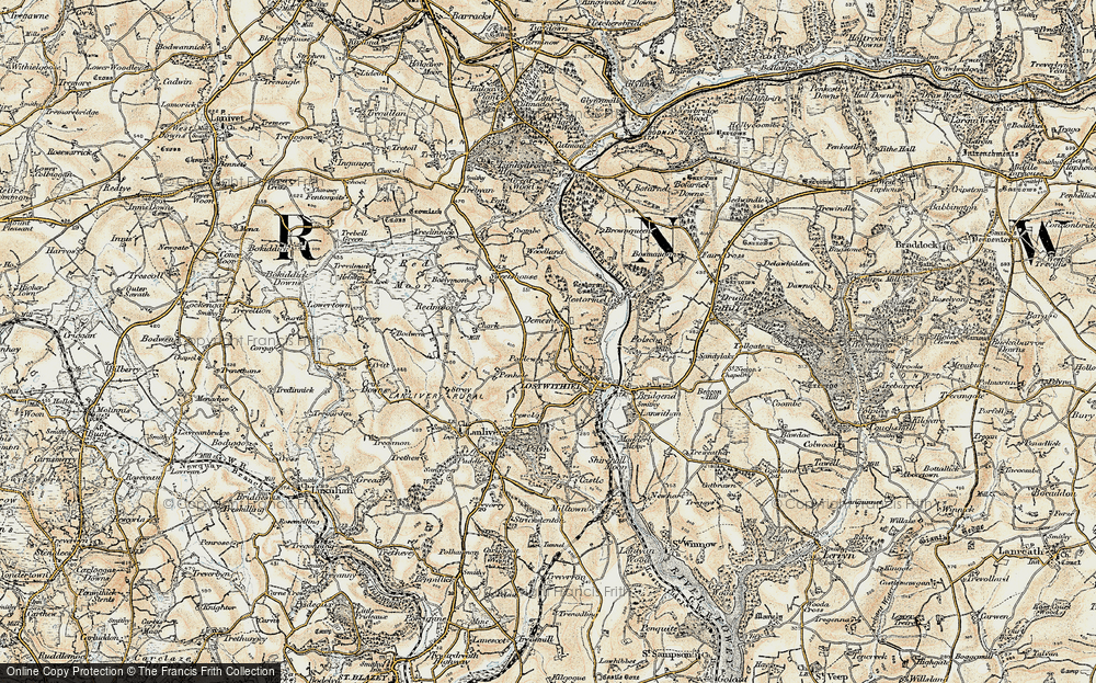 Old Map of Hillhead, 1900 in 1900