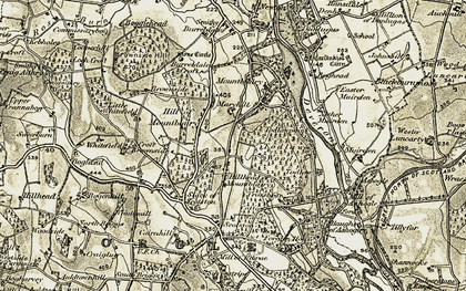 Old map of Hillhead of Mountblairy in 1910