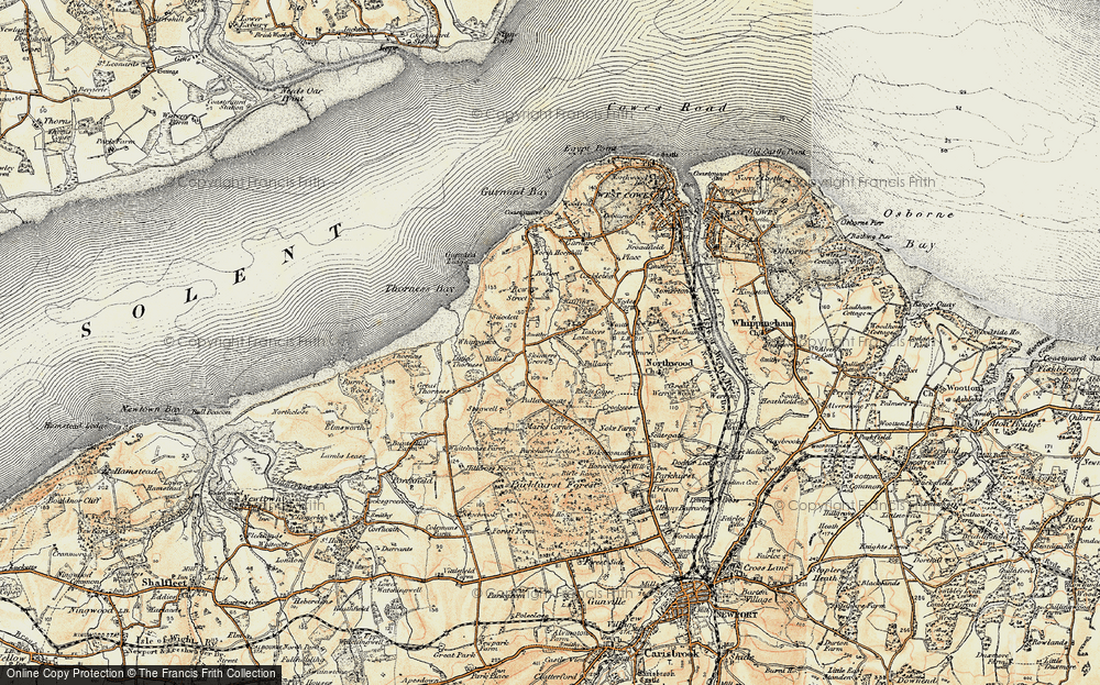 Old Map of Hillis Corner, 1899-1909 in 1899-1909