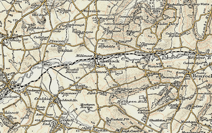 Old map of Hillmoor in 1898-1900