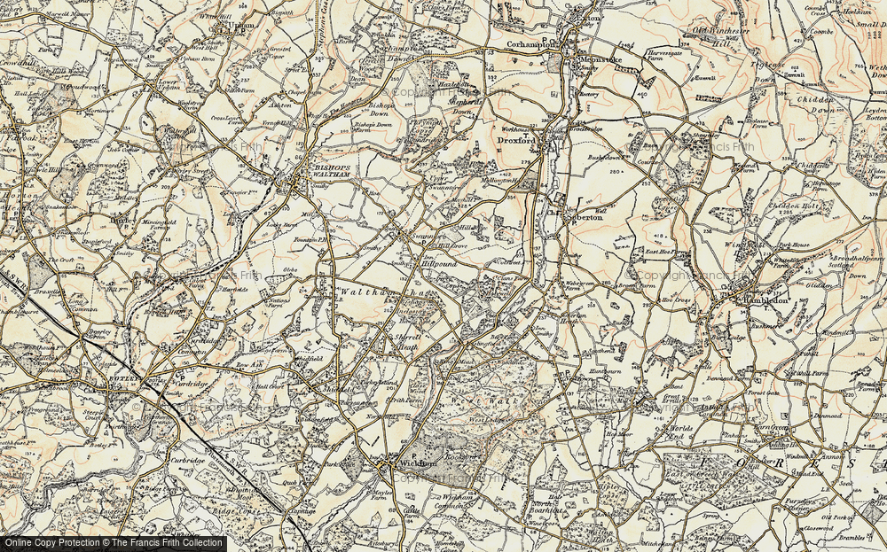 Old Map of Hillpound, 1897-1900 in 1897-1900