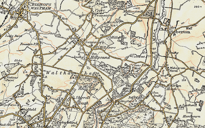 Old map of Hillpound in 1897-1900