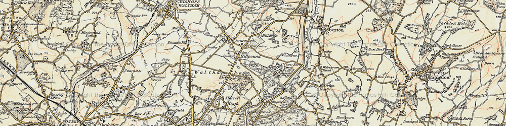 Old map of Bishopsmore in 1897-1900