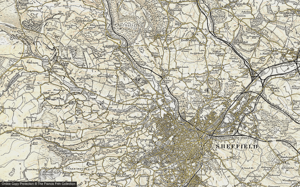 Old Map of Hillsborough, 1903 in 1903
