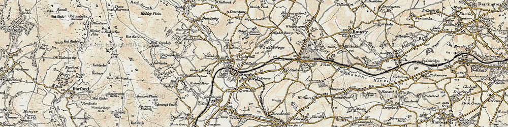 Old map of Brent Hill in 1899