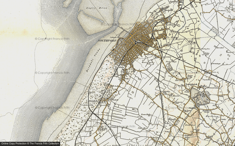 Old Map of Hillside, 1902-1903 in 1902-1903