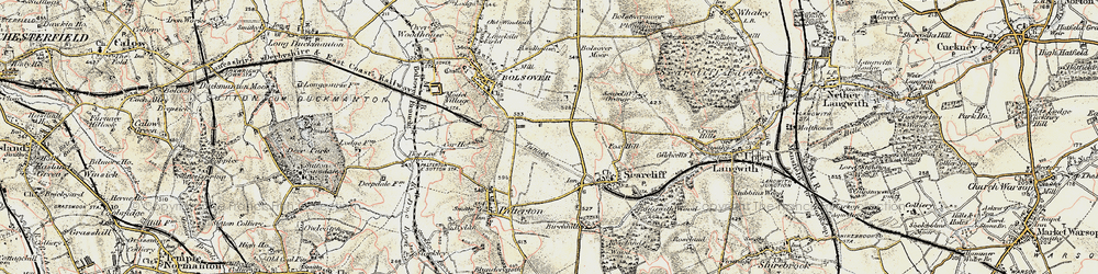 Old map of Hillstown in 1902-1903