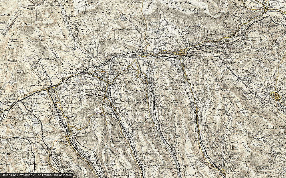 Old Map of Hilltop, 1899-1900 in 1899-1900