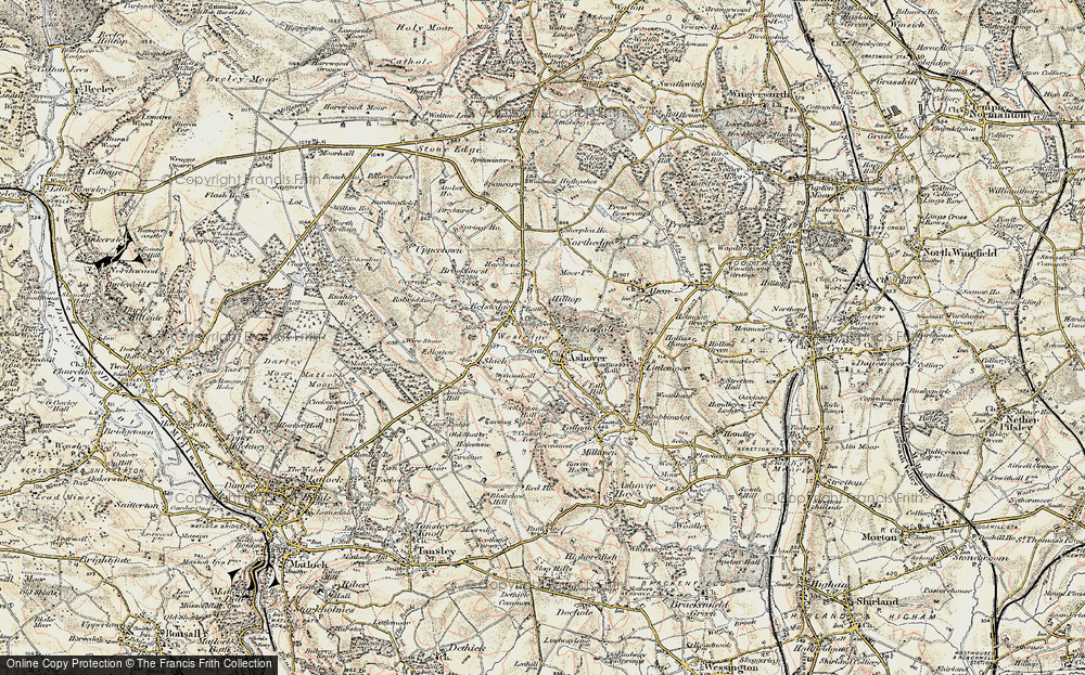 Old Map of Hilltop, 1902-1903 in 1902-1903