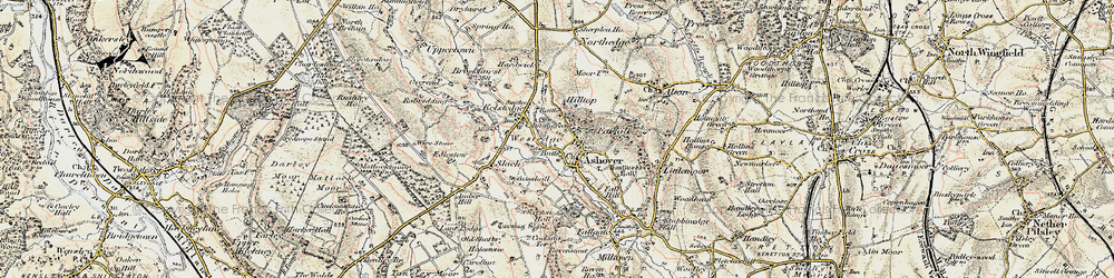 Old map of Hilltop in 1902-1903