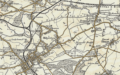 Old map of Hilperton in 1898-1899