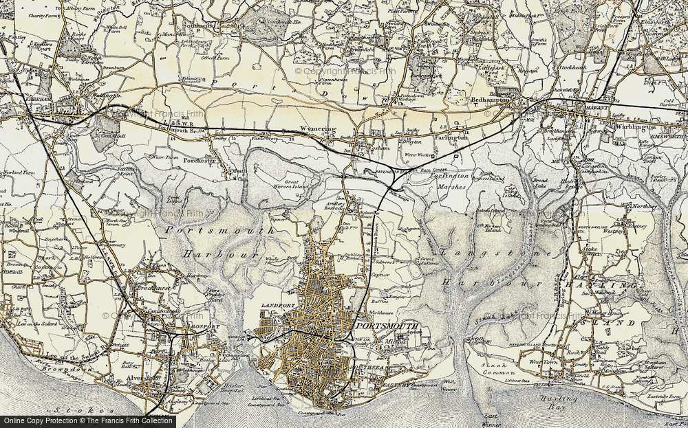 Old Map of Hilsea, 1897-1899 in 1897-1899